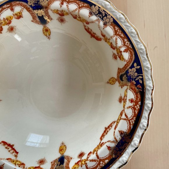 Near-Antique Set of 4 Myott So & Co "Derbyshire" Rimmed Cereal Bowls (1930's) - Picture 4 of 7